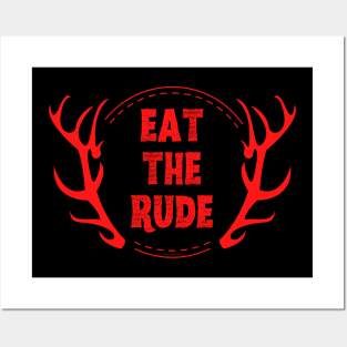 Hannibal Eat The Rude Antlers Posters and Art